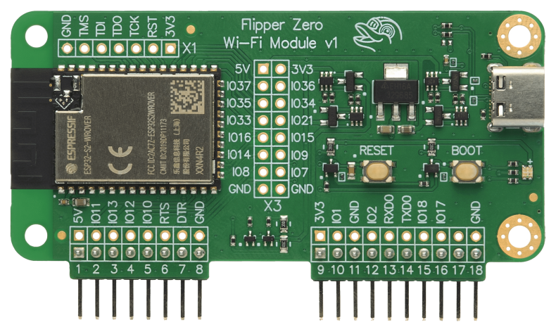 WiFi Devboard for Flipper Zero - ESP32-S2 WiFi Module, briv
