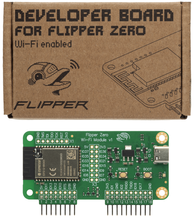 WiFi Devboard for Flipper Zero - ESP32-S2 WiFi Module, briv