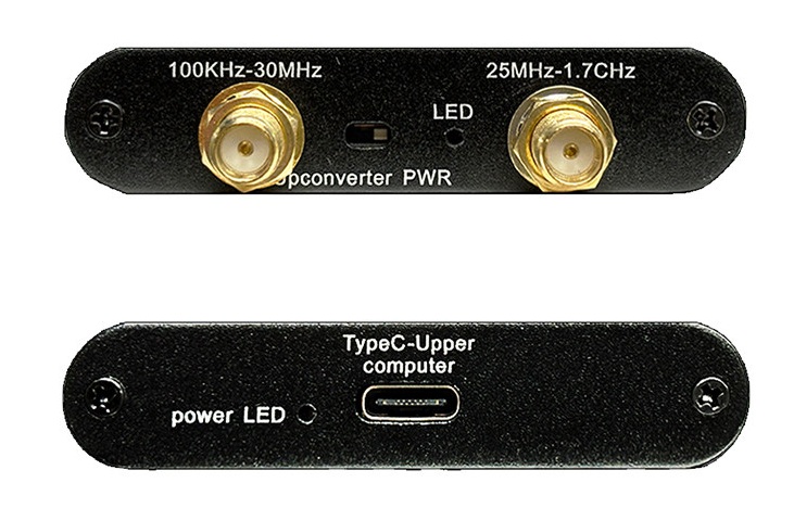 SDR6 RTL-SDR receiver 2832U+R820T 100kHz–1.7GHz, briv