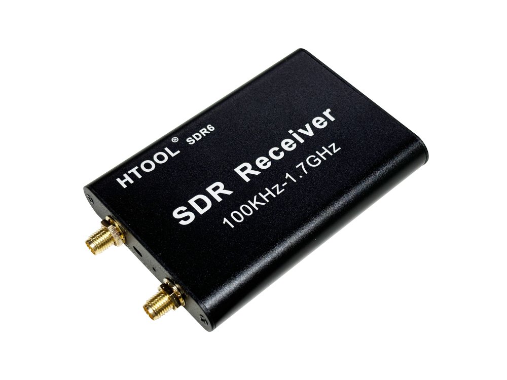 SDR6 RTL-SDR receiver 2832U+R820T 100kHz–1.7GHz, briv