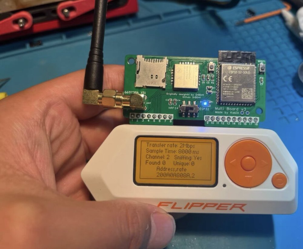 WiFi Multiboard NRF24+ESP32 v3.0 for Flipper Zero, briv
