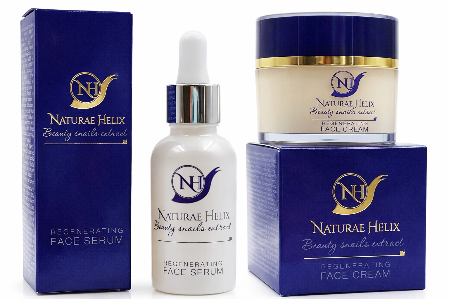 Regenerating face serum Naturae Helix with snail extract Helix Aspersa, briv