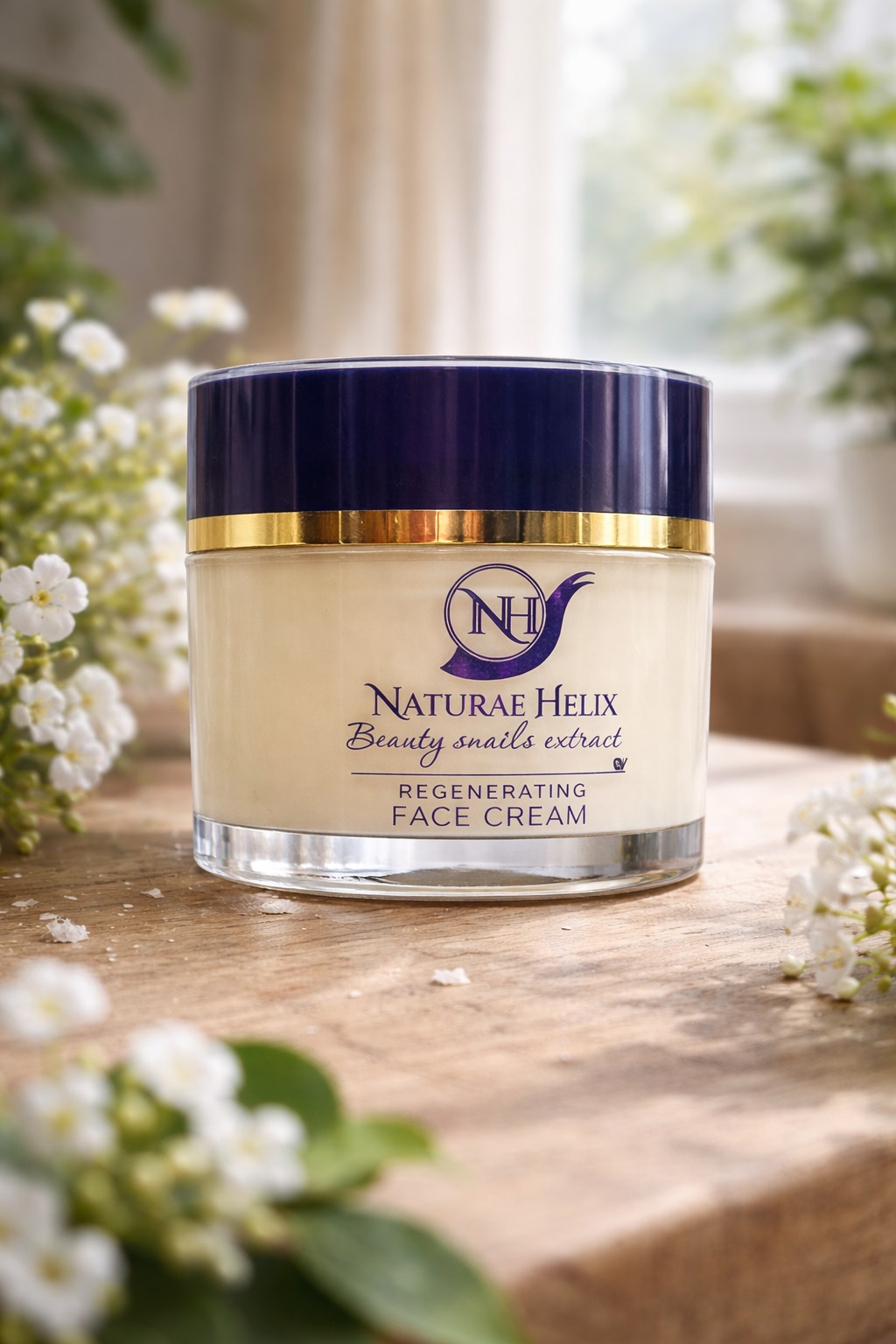 Regenerating face cream Naturae Helix with snail extract Helix Aspersa, briv