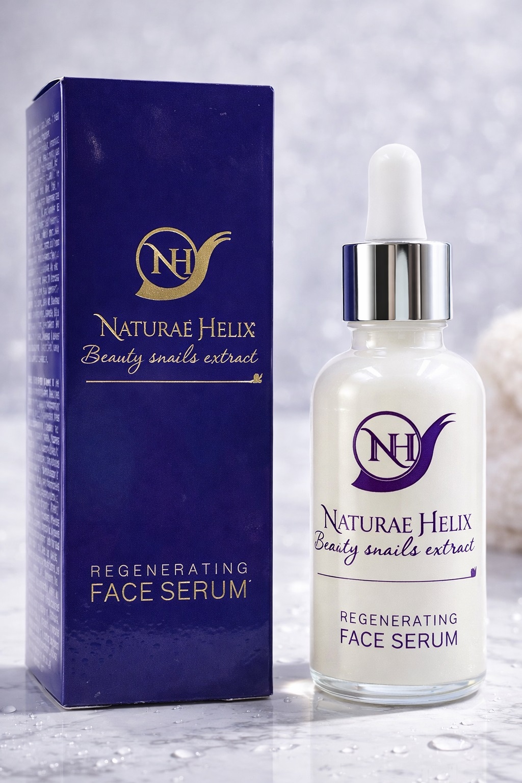 Regenerating face serum Naturae Helix with snail extract Helix Aspersa, briv