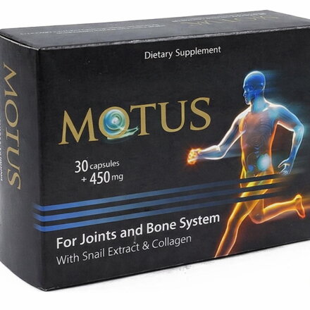 Motus, joint supplement with snail extract and collagen, 30 capsules